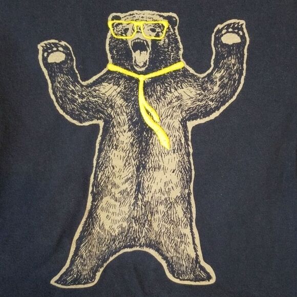 Gymboree Party Bear Long Sleeve Navy T-Shirt - Picture 3 of 6